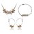 ieftine Seturi de Bijuterii-Pentru femei Cristal Set bijuterii - Modă Include Auriu Pentru Zilnic / Σκουλαρίκια / Coliere / Brățară