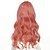 billiga Kostymperuk-Syntetiska peruker Kostymperuker Vågigt Vågigt Peruk Rosa Rosa Syntetiskt hår Dam Rosa OUO Hair