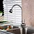 cheap Kitchen Faucets-Kitchen faucet - Single Handle One Hole Nickel Polished Standard Spout Centerset Contemporary / Art Deco / Retro / Modern Kitchen Taps / Stainless Steel