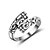 זול טבעות-טבעת הטבעת הצלבה כסף רוז גולד כסף סטרלינג נשים אסייתי אופנתי מידה אחת / טבעות לפרקי האצבעות / בגדי ריקוד גברים