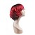 abordables Perruques Synthétiques Sans Bonnet-Perruque Synthétique Ondulé Ondulé Avec Frange Perruque Rouge Cheveux Synthétiques Femme Rouge