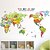 preiswerte Wand-Sticker-Dekorative Wand Sticker - Karte Wandaufkleber Tiere / Mode / Cartoon Design Wohnzimmer / Schlafzimmer / Jungen Zimmer / Abziehbar