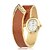 cheap Fashion Watches-Women&#039;s Quartz Wrist Watch Bracelet Watch Casual Watch Alloy Band Dress Watch Elegant Fashion Bangle Black White Blue Red Brown Pink