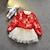 זול שמלות מקרית-פעוטות בנות סט של בגדים שרוול ארוך אדום ורוד אחיד תחרה ליציאה 3-6 Y