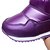 cheap Kids&#039; Boots-Girls&#039; Boots Comfort / Snow Boots Synthetic / Leatherette Little Kids(4-7ys) Walking Shoes Magic Tape Black / Purple / Fuchsia Winter / TR