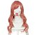 cheap Costume Wigs-Synthetic Wig Cosplay Wig Wavy Wavy Wig Pink Pink Synthetic Hair Women&#039;s Pink OUO Hair