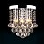 baratos Candeeiros de Teto-28 cm semi embutido luz de teto moderno lustre de cristal led cromo 3-luz sala de jantar quarto lâmpada do teto