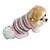 billiga Hundkläder-Katt Hund T-shirt Väst Rand Födelsedag Semester Ledigt / vardag Vinter Hundkläder Regnbåge Kostym Cotton XS S M L