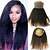 billiga Closure och Frontal-CARA 360 Frontal Straight / kinky Straight Free Part French Lace Human Hair with Baby Hair