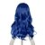 baratos Peruca para Fantasia-Perucas sintéticas Perucas de Fantasia Ondulado Ondulado Peruca Azul Cabelo Sintético Mulheres Azul OUO Hair