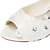 ieftine Pantofi de Mireasă-Pentru femei Pantofi Flați Toc Drept Pantofi vârf deschis Nuntă Rochie Party &amp; Seară Cristal Material elastic Vară Alb / Cristal / EU42