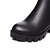 halpa Naisten saappaat-Naisten Kengät PU Syksy Talvi Comfort Bootsit Paksu korko Pyöreä kärkinen varten Kausaliteetti Musta Ruskea