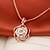cheap Necklaces-Women&#039;s Crystal Pendant Necklace Hollow Out Crossover Roses Flower Ladies Personalized Tassel Bohemian Crystal Alloy Gold Silver Necklace Jewelry For Wedding Party Daily Casual Sports