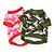 billige Hundetøj-Kat Hund T-shirt camouflage Ferie Mode Hundetøj Rød Grøn Rose Kostume Bomuld XS S M L