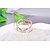 billiga Moderingar-Bandring crossover Brun Silver Rose Gold Sterlingsilver Hjärta damer Ovanligt Unik design One size / Knogring / Dam