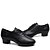 abordables Zapatos de salón y de baile moderno-Hombre Zapatos de Baile Latino Tacones Alto Tacón Bajo Cuero Sintético Negro / Interior / EU41