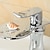 billige Baderomskraner-Bathroom Sink Faucet - Waterfall Chrome Centerset Single Handle One HoleBath Taps