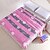 Недорогие Тонкие одеяла и пледы-bedtoppings одеяло фланель ватки размер королева 200x230cm розовый цветок полоса печатает 210gsm