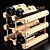 cheap Wine Racks-1PC Color Random Creative Newfangled Kitchen Grogshop Restaurant Decoration Wood Art Wine Place Rack