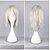 abordables Pelucas para disfraz-Pelucas sintéticas Pelucas de Broma Rizado Kardashian Rizado Peluca Plata Pelo sintético Mujer Blanco hairjoy