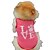 abordables Ropa para perro-Gato Perro Camiseta Chaleco Invierno Ropa para Perro Rosa Disfraz Terileno Amor Cumpleaños Vacaciones Casual / Diario XS S M L
