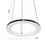 billige Cirkeldesign-1-lys 40 (16 &quot;) led vedhængslampe metal akryl cirkel elektropletteret moderne moderne 90-240v