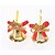 ieftine Decorațiuni de Crăciun-9pcs decoratiuni ornament de Crăciun pom de Crăciun strălucire decorare aur clopote agățat bowknot vesel de Crăciun diy