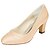 abordables Chaussures de mariée-Femme Chaussures à Talons Mariage Habillé Soirée &amp; Evénement Talon Bottier Bout rond Tissu élastique Argent Noir Blanche