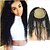 billiga Closure och Frontal-CARA Peruanskt hår 360 Fasad Lockigt / Klassisk / Kinky Curly Fria delen Fransk spets Äkta hår Dagligen