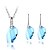 cheap Jewelry Sets-Women&#039;s Crystal Jewelry Set - Fashion Include Purple / Blue / Navy For Daily / Earrings / Necklace