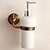 cheap Soap Dispensers-Soap Dispenser Set Stainless Steel Material for Bathroom Wall Mounted Matte Brass Finished 1pc
