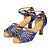 cheap Latin Shoes-Women&#039;s Latin Shoes / Salsa Shoes Satin Buckle Sandal / Heel Rhinestone / Buckle Customized Heel Customizable Dance Shoes Pink / Blue / Indoor / Performance / Practice / Professional