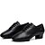 abordables Zapatos de salón y de baile moderno-Hombre Zapatos de Baile Latino Tacones Alto Tacón Bajo Cuero Sintético Negro / Interior / EU41