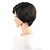 cheap Synthetic Trendy Wigs-short wavy hair black color synthetic wigs for women