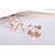 cheap Earrings-Women&#039;s Crystal Synthetic Diamond Stud Earrings Clip on Earring cuff Leaf Heart Flower Ladies Personalized Double-layer Fashion Sterling Silver Earrings Jewelry Gold / Silver For Wedding Party Daily