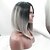 halpa Synteettiset peruukit pitsillä-Synteettiset pitsireunan peruukit Suora Bob-leikkaus Synteettiset hiukset Keskijakaus Peruukki Naisten Luonnollinen peruukki Lace Front