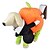 abordables Vêtements pour chiens-Chien Costume Combinaison-pantalon Vêtements pour Chien Potiron Orange Tissu Costume Pour Printemps &amp; Automne Hiver Homme Femme Cosplay Halloween