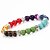 cheap Bracelets &amp; Bangles-Black Lava Bead Bracelet Beaded Beads Chakra Rainbow Colorful Fashion Yoga Healing Synthetic Gemstones Bracelet Jewelry Green For Christmas Gifts Casual Daily Sports