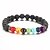 cheap Bracelets-Women&#039;s Black Lava Bead Bracelet Yoga Bracelet Beads Animal Anchor Ladies Yoga Healing Alloy Bracelet Jewelry Rainbow For Daily Casual Sports