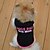 voordelige Hondenkleding-Kat Hond T-shirt Gilet Winter Hondenkleding Zwart Verjaardag Kostuum Katoen Letter &amp; Nummer Verjaardag Vakantie Casual / Dagelijks XS S M L