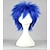 זול פאה לתחפושת-פאות קוספליי פאות סינתטיות פאות לתחפושות ישר ישר פאה קצר כחול שיער סינטטי בגדי ריקוד נשים כחול שמחת שיער