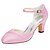 cheap Wedding Shoes-Women&#039;s Wedding Shoes Wedding Heels Bridal Shoes Bridesmaid Shoes Ankle Strap Heel Round Toe Classic Wedding Dress Party &amp; Evening Walking Shoes Stretch Satin Buckle Fall Spring Summer Solid Colored