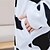 cheap Kigurumi Pajamas-Kid&#039;s Adults&#039; Kigurumi Pajamas Milk Cow Onesie Pajamas Velvet Mink Black / White Cosplay For Men&#039;s Women&#039;s Animal Sleepwear Cartoon Festival / Holiday Costumes