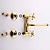 billiga Väggfäste-handfat blandare blandare väggmonterad gyllene, dubbla handtag två håls handfatskranar, mässing kärlkran