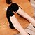 preiswerte Damenhausschuhe und -halbschuhe-Damen Loafers &amp; Slip-Ons Flacher Absatz Spitze Zehe Komfort Normal Kleid Draussen Niete Vlies Sommer Schwarz / Rot