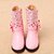 baratos Botas Infantis-Para Meninas Botas Conforto Botas de Neve Courino Antiderrapante Little Kids (4-7 anos) Big Kids (7 anos +) Casual Ao ar livre Caminhada Ziper Preto Vermelho Rosa claro Inverno / TR / EU36