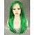 cheap Premium Synthetic Lace Wigs-Synthetic Lace Front Wig Straight Straight Lace Front Wig Green Synthetic Hair Women&#039;s Green