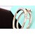 ieftine Inele la Modă-Pentru femei Band Ring Inel Midi Ring Cristal Auriu Argintiu Aur roz Plastic femei Modă Nuntă Petrecere Bijuterii Crossover Inimă Ajustabil Adorabil Multi-moduri de purtare / Zirconiu Cubic