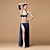 cheap Belly Dancewear-Sequin Ruffles Tassel Women&#039;s Performance Sleeveless Dropped Polyester / Belly Dance