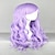 halpa Räätälöidyt peruukit-cosplay puku peruukki synteettinen peruukki cosplay peruukki aaltoileva aaltoileva otsatukka peruukki erittäin pitkä violetti synteettiset hiukset naisten sivuosa violetti hairjoy